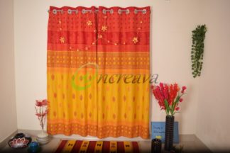 Yellow Red curtain